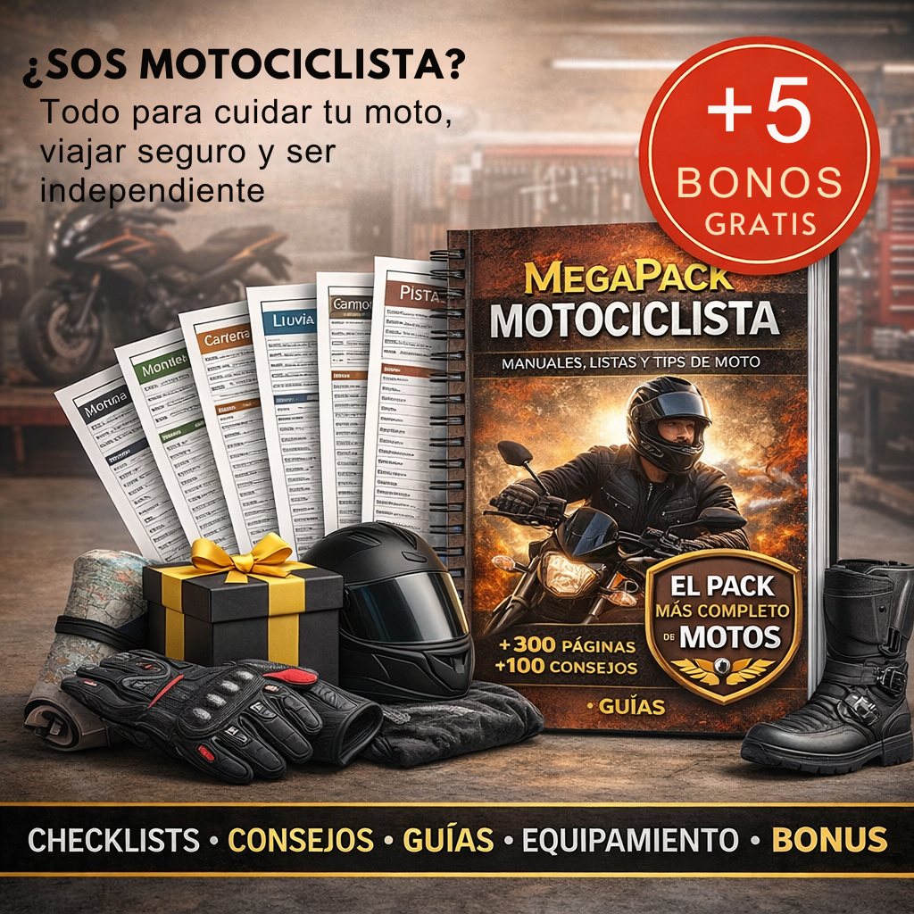 Mega Pack Motociclista + Sistema Anti-Tirado